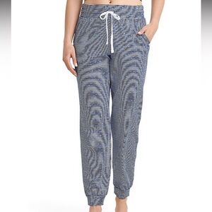 Jockey Striped Blue and White Joggers. Size L